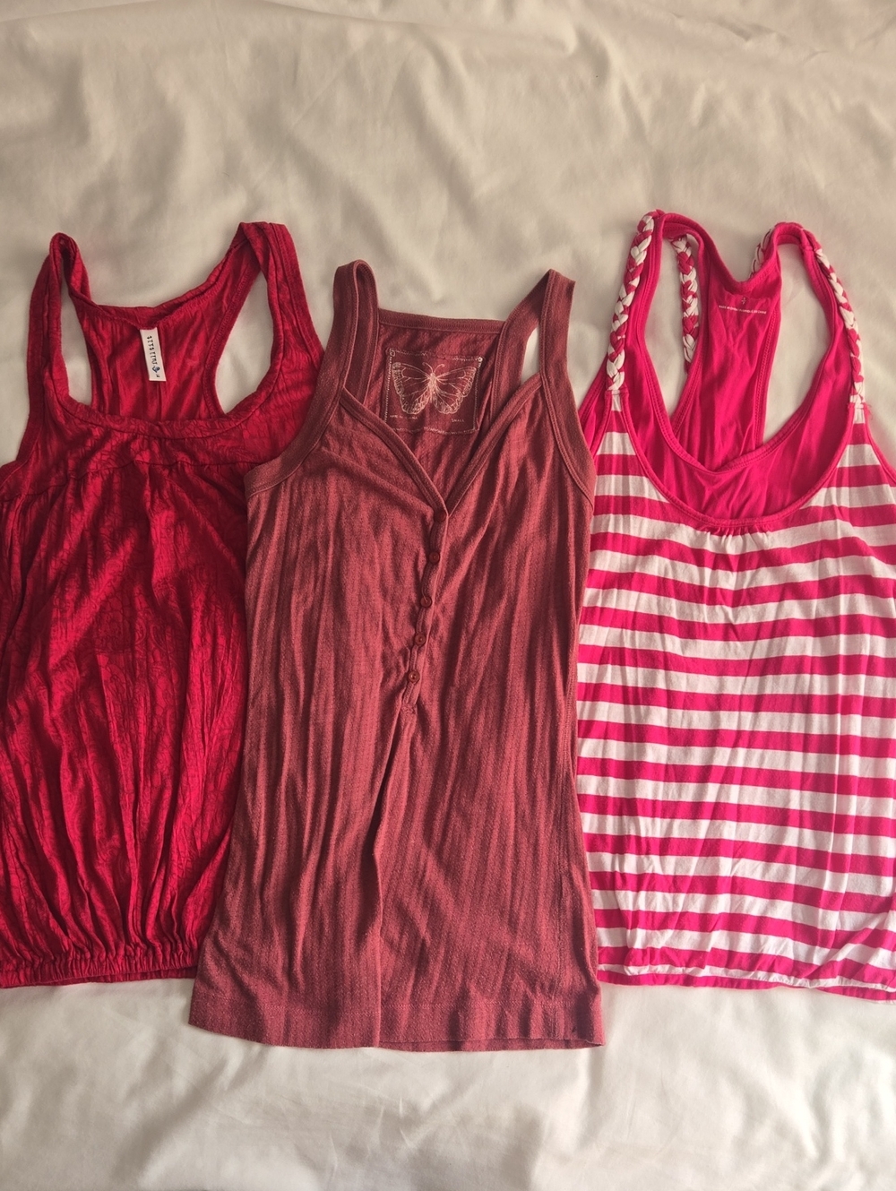 Lot Of 3 Women Cute Tank Tops